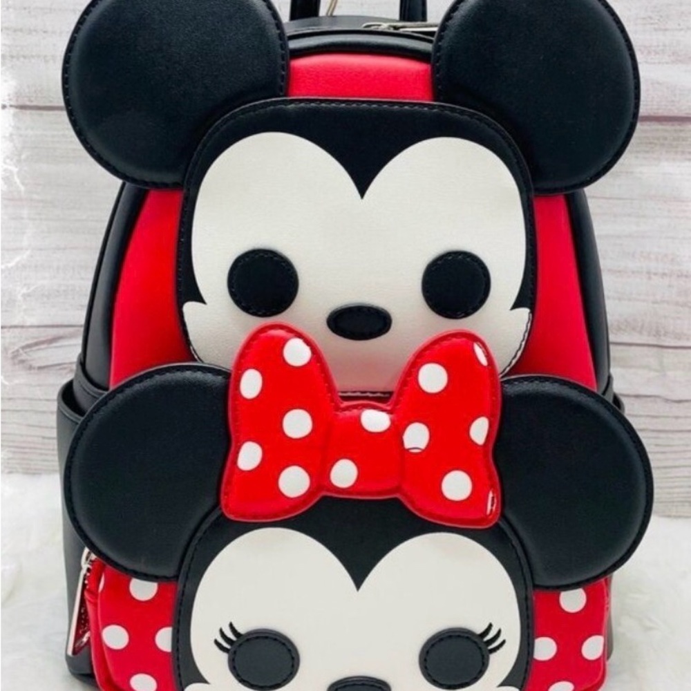 Loungefly Minnie Mouse Red and Black Backpack
